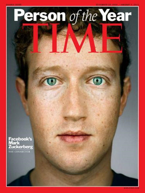 Mark Zuckerberg, Founder and CEO of Facebook was named the “Time Man of the 